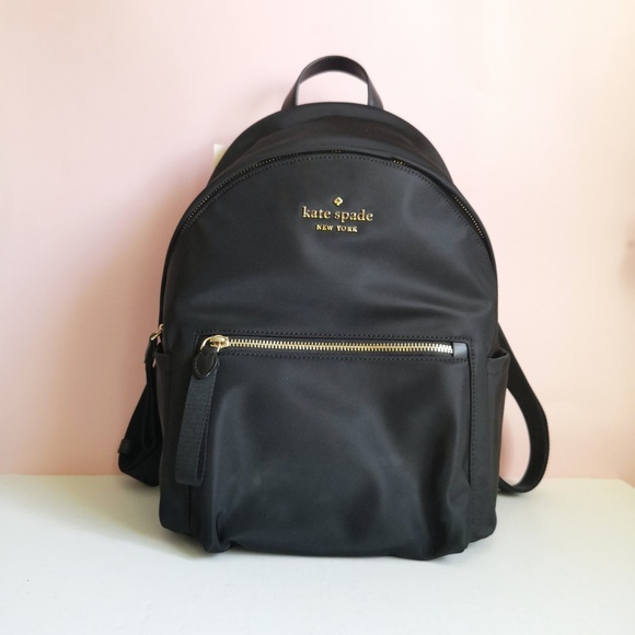 kate spade Handbags - NEW Kate Spade Chelsea Nylon Medium Backpack Black WKR00556 $299